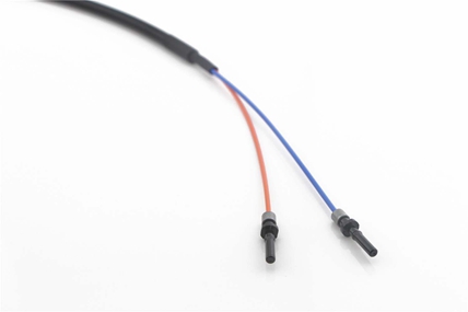 V-pin 200/230um fiber optic patchcords